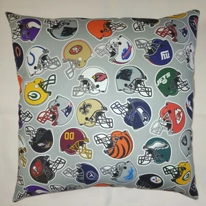NFL ALLE TEAMS KOMPLETT 15 X 15 BAUMWOLLKISSEN - MANNSHÖHLE, GESCHENK, DEKO, FOOTBALL - Bild 1 von 4