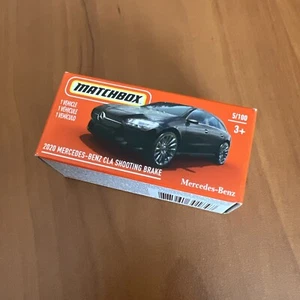 Matchbox BLACK 2020 Mercedes-Benz CLA Shooting Brake Power Grabs Box Sedan - Picture 1 of 4