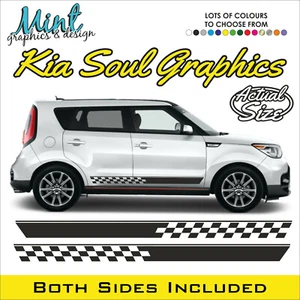 KIA SOUL SPORT SIDE GT LINE RAYAS TURBO GRÁFICOS CALCOMANÍAS P&P 006 GRATIS - Imagen 1 de 4