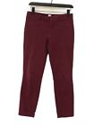 Gap Women's Suit Trousers Uk 8 Purple Cotton With Elastane Straight Dress Pants