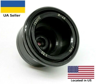 COLLECTIBLE 1973 EXPERIMENTAL Wide LENS USSR INDUSTAR-48 I-48 LENS f3.5/16mm - Image 1 of 4