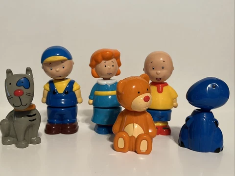 Caillou Figure In Tubes rexy Rosie Caillou teddy lot Cover