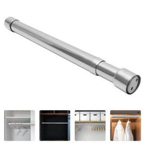 Wardrobe Clothes Hanging Rods Heavy Duty Closet Pole Clothes Rack Closet Rod - Picture 1 of 12