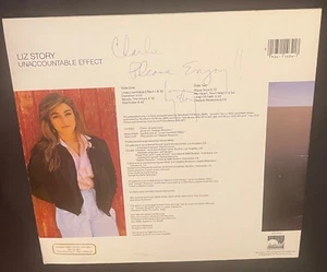signed LIZ STORY Unaccountable Effect 1985 LP promo WH 1034 - Picture 1 of 4