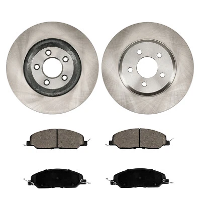 Rotores de freno delanteros ventilados + pastillas de freno 54134 D1081 para Ford Mustang 2005-2011 Foto 1 de 4