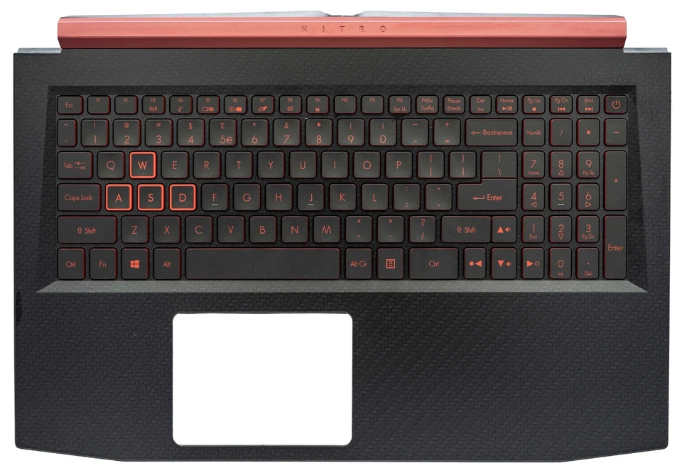 Acer Predator Helios PH315-51 Palmrest Abdeckung Tastatur 6B.Q3MN2.001 Schwarz