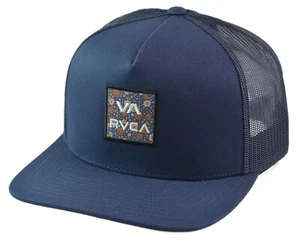 RVCA ATW Print Trucker Hat Snapback Mesh Cap – Navy Blue Adjustable - Picture 1 of 8