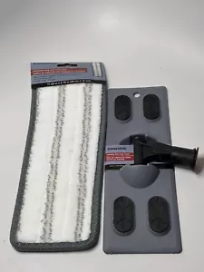 Essentials Set 2, Wet/ Dry Flat Mop Head 10.24" x 3.54" & Microfiber Pad Heavy - Picture 1 of 4