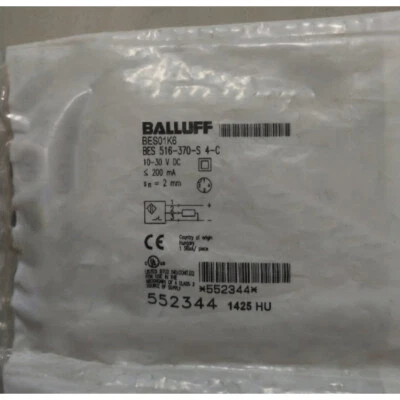 BALLUFF BES 516-370-S4-C Proximity Switch New One Free Shipping - Image 1 of 2