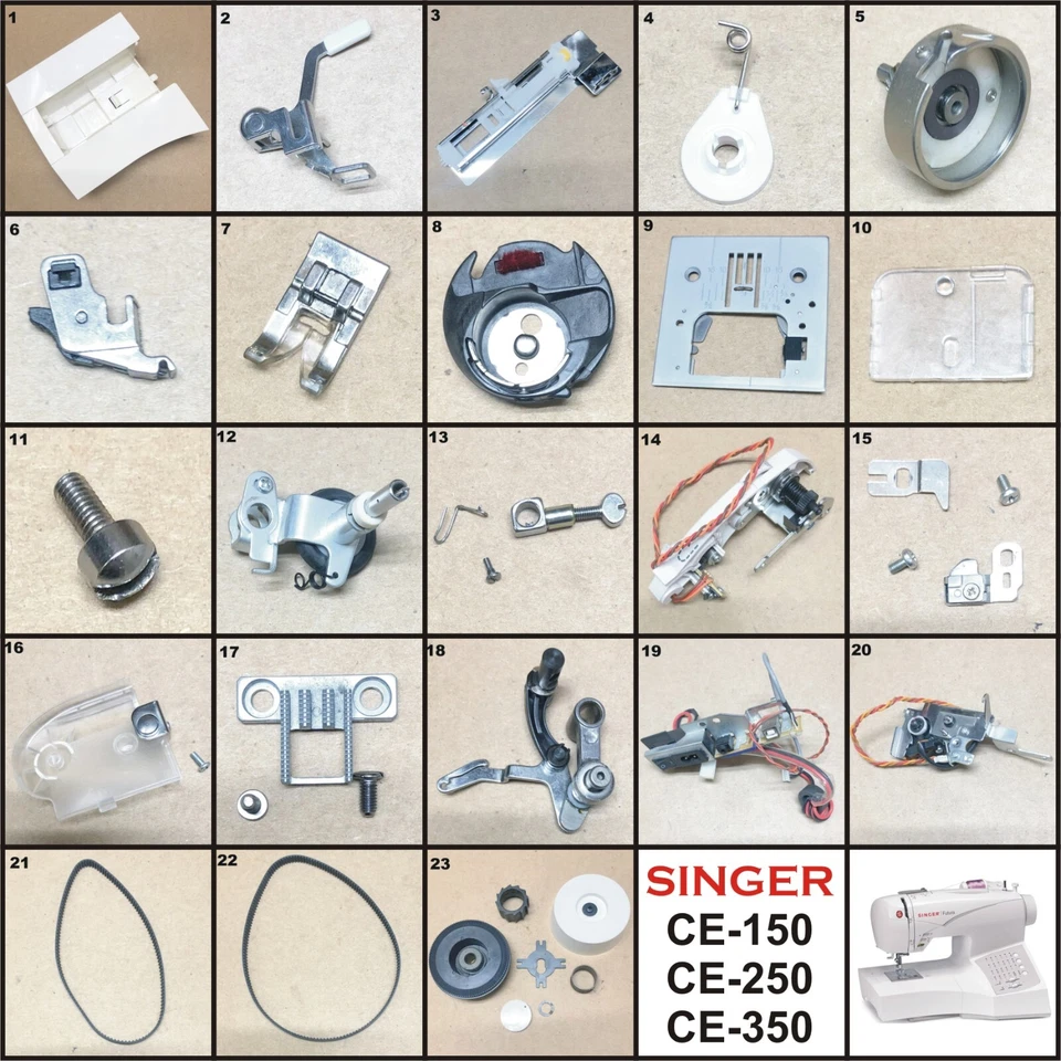 SINGER USED GENUINE ORIGINAL CE-150 PARTS ALSO FIT OTHER FUTURA CE MODELS TESTED - Image 1 of 4