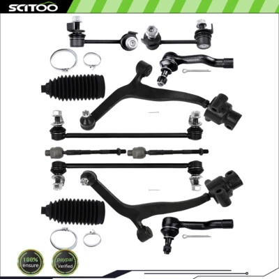 12Pcs For 03-08 INFINITI FX35 Front Control Arm Ball Joint Tie Rod End Sway Bar - Image 1 of 4