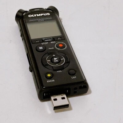 OLYMPUS Linear PCM Recorder LS-P4 BLK Black 8GB FLAC High Resolution Bluetooth - Image 1 of 4