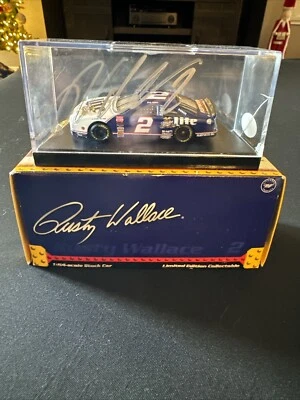 Firmado Rusty Wallace 1 de 10.080 Edición Limitada Escala 1:54 Certificado de Autenticidad JSA Foto 1 de 4