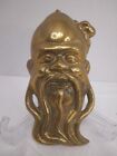 Vintage Brass Asian God Of Life Wall Plaque 7 Inches 