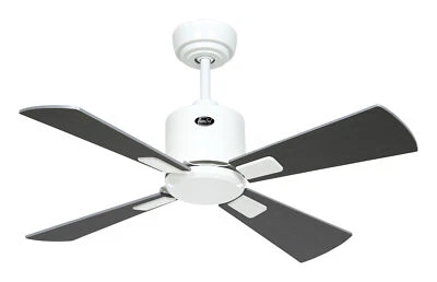 Smart Ceiling fan with Remote DC Ceiling Fan Quiet NEO 92cm White Wenge Silver - Image 1 of 4