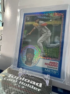 Topps Silver Pack 1983 Topps Design 2018 cromo azul 46/150 Amed Rosario radiocontrol - Imagen 1 de 2