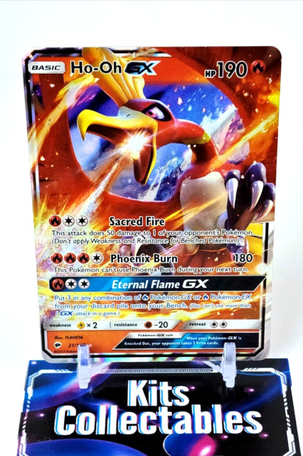 Pokemon Trading Card Game Ho-Oh GX 21/147 : Rare Holo GX Card : SM-03  Burning Shadows - Trading Card Games from Hills Cards UK