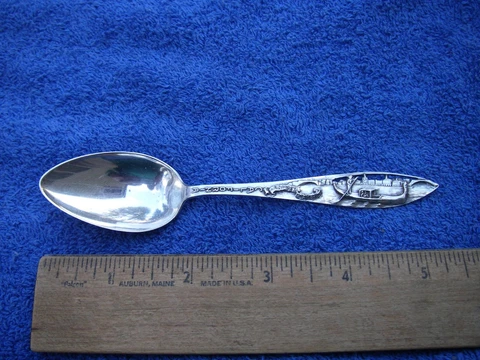 Vintage VENICE BEACH California  Sterling SOUVENIR SPOON-Watson Cover