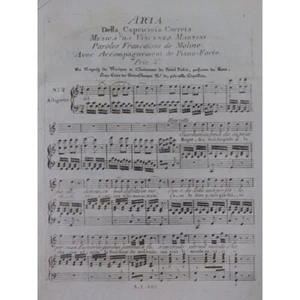 Martini Vincenzo La Capricciosa Correta No 2 Canto Piano ca1795 - Bild 1 von 3