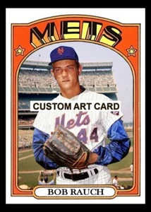 Bob Rauch New York Mets 2024 / 1958 Custom Made ACEO Baseballkarte - Bild 1 von 2