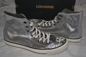 Sneakers alte da donna nuove con scatola Converse CT Portrait argento - 9,5 US Ladies - Foto 1 di 5