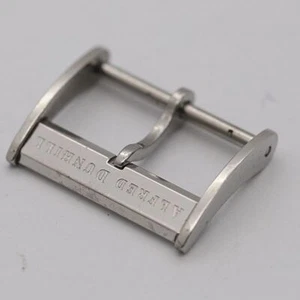 Alfred Dunhill Genuine Buckle Men's Watch Strap Band Parts Silver 17mm - Picture 1 of 3