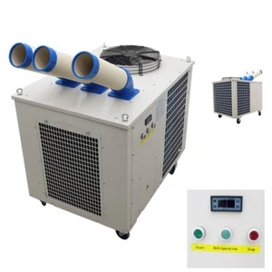 220V Industrial Air Conditioner Movable Cooler Aircon 29800Btu/h 1550m³/h 3Tubes - Picture 1 of 24