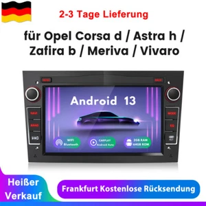 Für Opel Corsa C D Astra H Zafira B CarPlay Android 13 Autoradio GPS Navi 2+64G - Bild 1 von 14