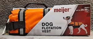 Dog Flotation Vest Safety Orange Reflective Water 🌺 Small up to 29.98 lbs NEW! - Picture 1 of 3