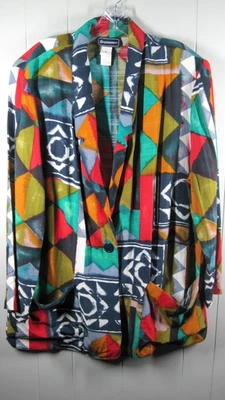 Chaqueta Requisitos Para Mujer 18 Multicolor 1 Botón Arte para Usar Dopamina EE. UU. DE COLECCIÓN Foto 1 de 4