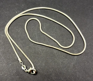 22 Zoll Sterling Silber 925 Schlangenkette - Bild 1 von 6