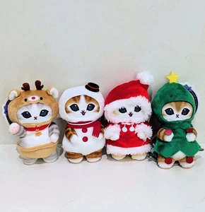 Mofusand Weihnachten Nyan Großes Plüschtier 2 Set & Maskottchen 4 Set Japan Neu - Bild 1 von 3