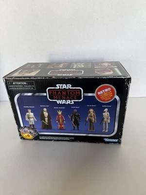 Hasbro Star Wars La Amenaza Fantasma Colección Retro 6 Pack Kenner NUEVO Foto 1 de 4