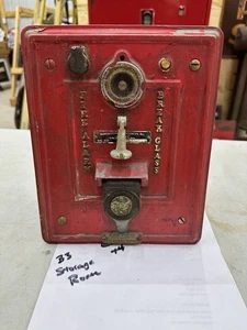 RARO Originale Vintage AUTOCALL STAZIONE ALLARME ANTINCENDIO Segnale Orologio Scatola VECCHIO - Foto 1 di 19