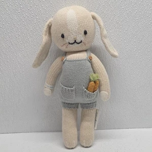 Cuddle and Kind 12" Henry The Bunny Plush Knit Doll Stuffed Animal Handmade Peru - Picture 1 of 22