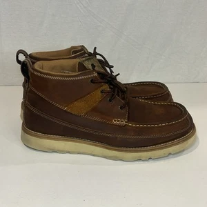 Stivaletto uomo Twisted X Chukka alla caviglia lavoro casual punta morbida pelle marrone taglia 10 M - Foto 1 di 8