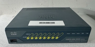 CISCO ASA 5505 V13 - ADAPTATIVE FIREWALL 8 FAST ETHERNET PORTS. USED - Image 1 of 4