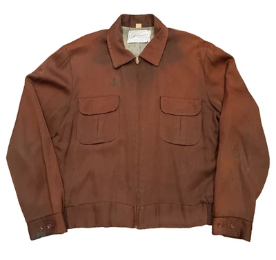 Chaqueta De Colección Años 50 Sears Roebucks Fieldmaster Gabardine Ricky Milium Talla 42 Foto 1 de 4