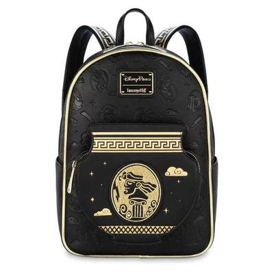 Disney Loungefly D23 Hercules Rucksack ~ Herkules Meg Backpack black gold ~ NEW - Bild 1 von 4