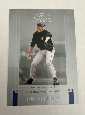 2005 Donruss Classics Timeless Tributes Silver Roy Halladay 064/100 Blue Jays - Image 1 of 2