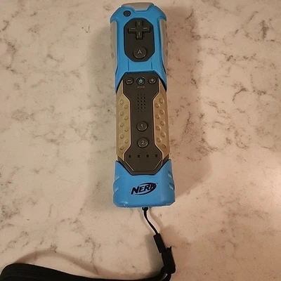 RARE NERF WII REMOTE CONTROLLER ***TESTED AND WORKS *** Blue - Image 1 of 4