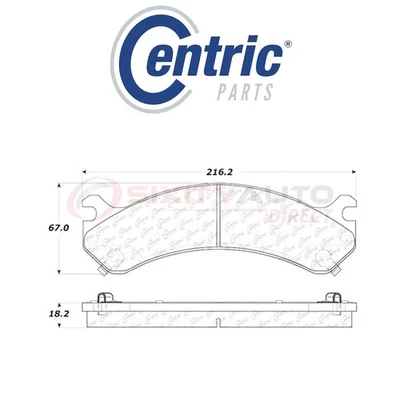 Centric C-TEK Ceramic Disc Brake Pads for 2003-2006 Hummer H2 6.0L V8 - Kit kc Foto 1 de 4