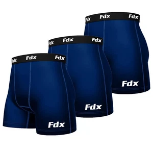 Paquete de 3 calzoncillos boxer de compresión para hombre capas base calzoncillos deportivos ajuste para la piel gimnasio sartén - Imagen 1 de 10