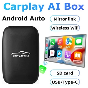 Wireless Carplay AI box Android Auto Adapter Converter with Netflix YouTube WIFI - Bild 1 von 11
