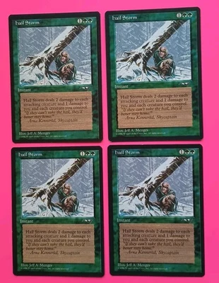 Magic the Gathering MTG Alliances HAIL STORM  X 4 LP/EX  U 1996 NICE!! - Image 1 of 3