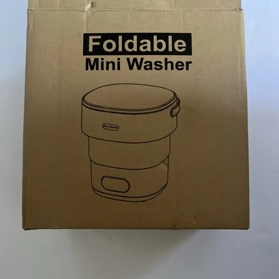 Portable Mini Washing Machine Foldable White with pink lid Brand New - Image 1 of 4