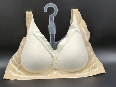 Sujetador push up inalámbrico anti flacidez Super Gather para mujer talla 5XL beige Foto 1 de 4