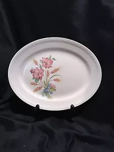 Crown Potteries 11" X 8.5" Floral Platter. (181) - Picture 1 of 2