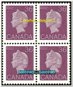 CANADA 1987 CANADIAN QUEEN ELIZABETH MINT PURPLE FV FACE $1.44 MNH STAMP BLOCK - Picture 1 of 2