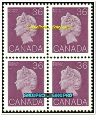 CANADA 1987 CANADIAN QUEEN ELIZABETH MINT PURPLE FV FACE $1.44 MNH STAMP BLOCK - Image 1 of 2